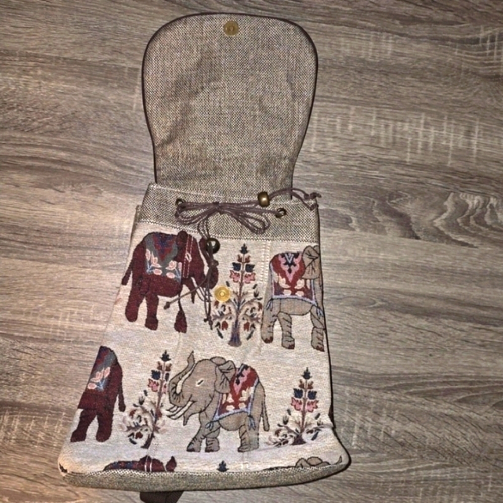 Embroidery Elephant Backpack